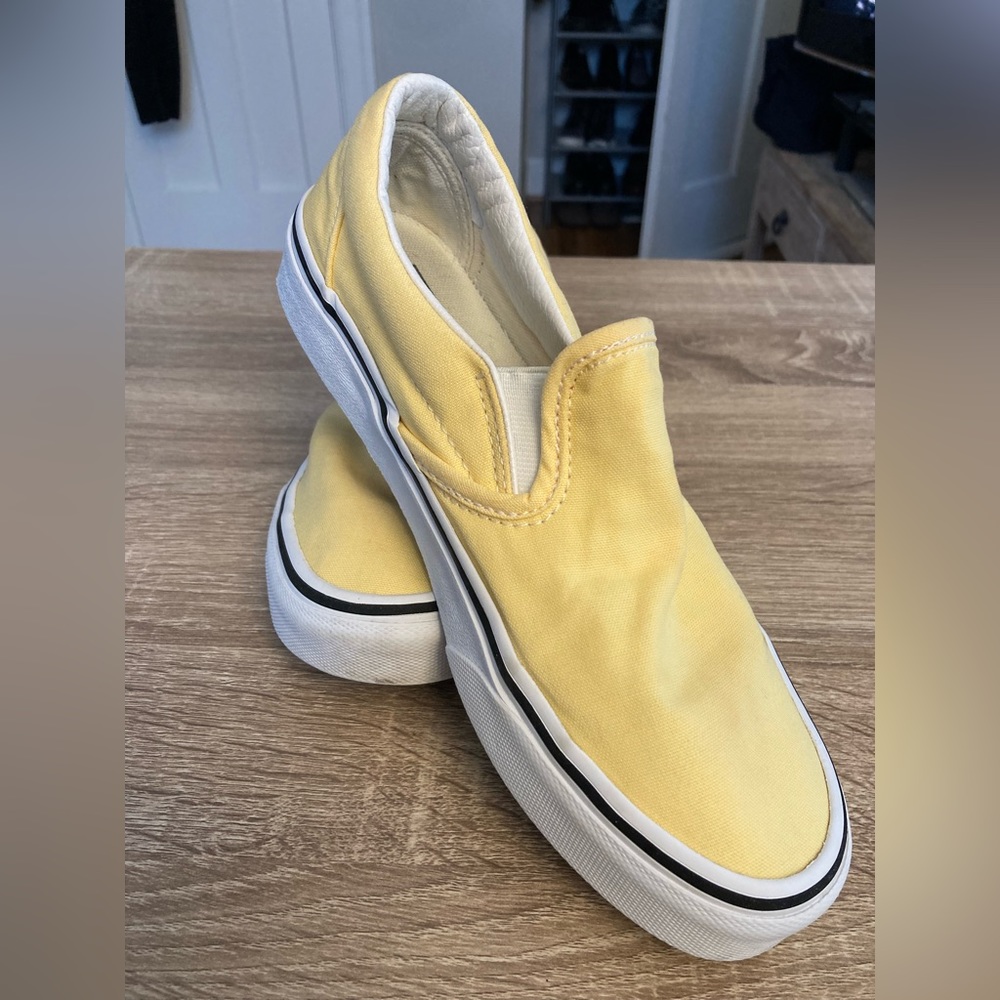 Vans Classic Yellow Slip Ons